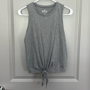 Hollister Women’s Grey Cotton Tank top